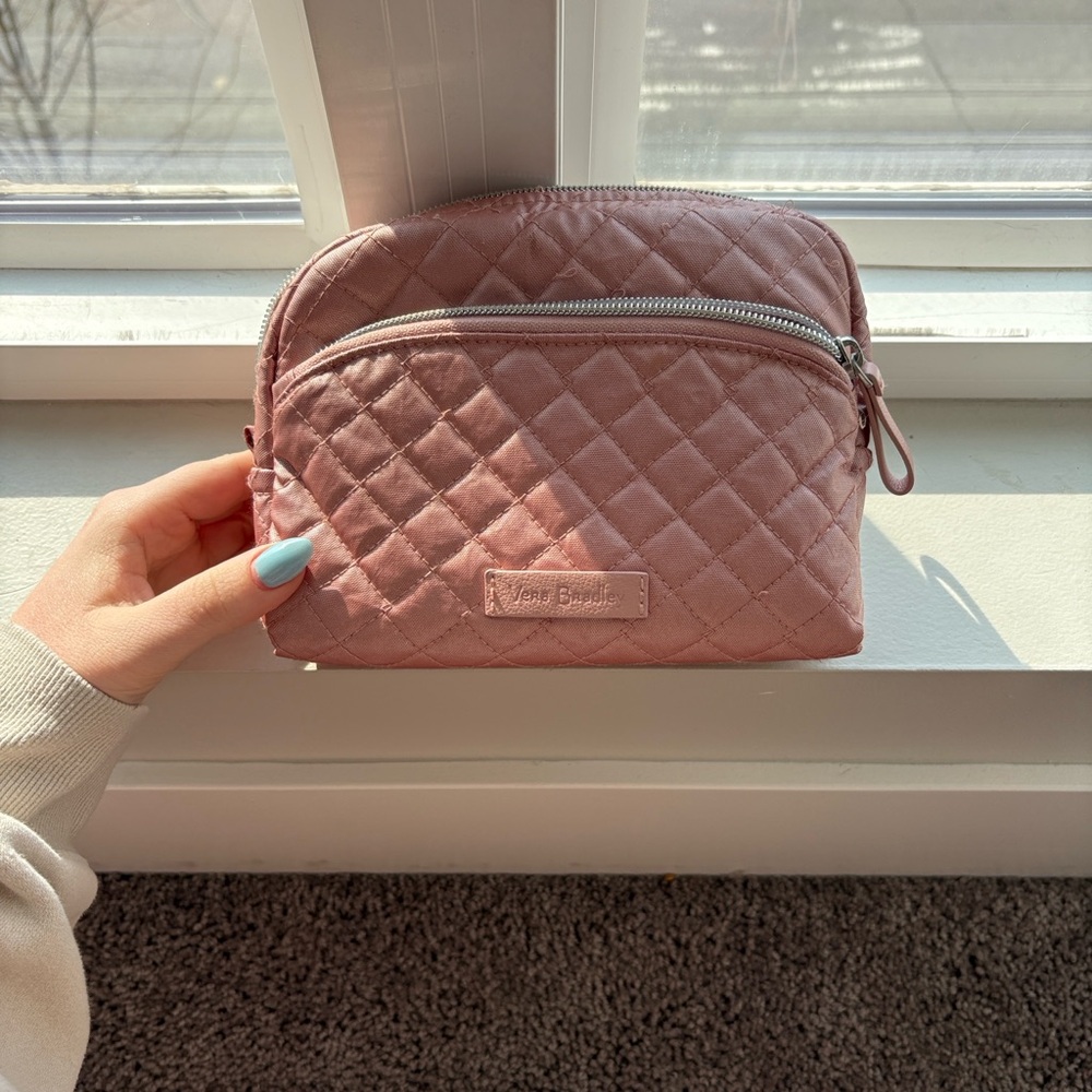 Vera Bradley Blush Quilted Cosmetic Bag
